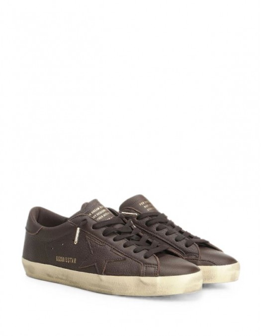 Sneakers GOLDEN GOOSE, Super Star leather sneakers, Maro - GMF01118F00862050789