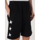 Pantaloni scurti Golden Goose, Cotton, White Stars, Black - GMP00878P00053280203