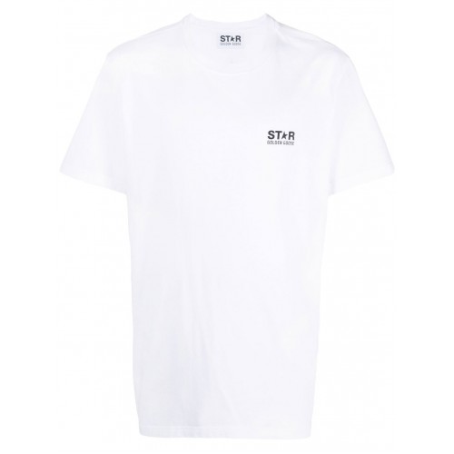 Tricou Golden Goose, Back Black Star, White Tricou Golden Goose, Back Black Star, White