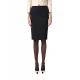 FUSTA ELISABETTA FRANCHI, Midi, Bow Detailing, Black - GO11852E2110