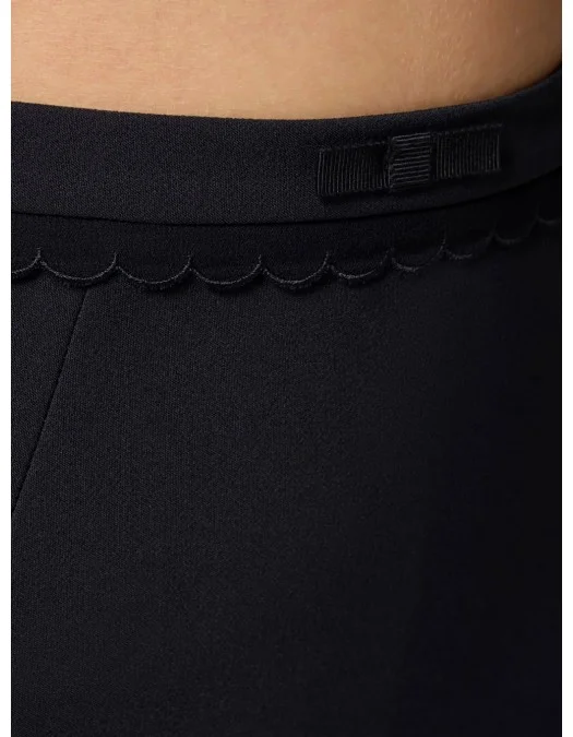 FUSTA ELISABETTA FRANCHI, Midi, Bow Detailing, Black - GO11852E2110