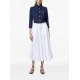 FUSTA ELISABETTA FRANCHI, Belted Satin, Long, Elegant, White - GO12152E2100 FUSTA ELISABETTA FRANCHI, Belted Satin, Long, Elegant, White - GO12152E2100