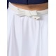 FUSTA ELISABETTA FRANCHI, Belted Satin, Long, Elegant, White - GO12152E2100 FUSTA ELISABETTA FRANCHI, Belted Satin, Long, Elegant, White - GO12152E2100
