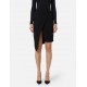 FUSTA ELISABETTA FRANCHI, in crêpe fabric with jewel detail, Negru - GO13556E2110 FUSTA ELISABETTA FRANCHI, in crêpe fabric with jewel detail, Negru - GO13556E2110