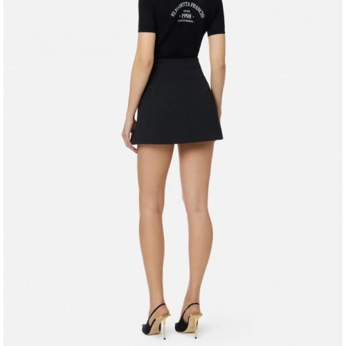 Fusta ELISABETTA FRANCHI, Miniskirt in double layer stretch crêpe fabric