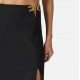 Fusta ELISABETTA FRANCHI, Skirt in double layer stretch crêpe fabric with logo details - GO14761E2360