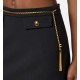 FUSTA ELISABETTA FRANCHI, double-layer crêpe fabric, lant atasat, Negru - GO14857E2110