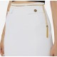 FUSTA ELISABETTA FRANCHI, double-layer crêpe fabric, lant atasat, Alb - GO14857E2360