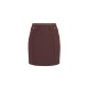 FUSTA ELISABETTA FRANCHI, double-layer crêpe fabric, lant atasat, Merlot - GO14857E2EA3 FUSTA ELISABETTA FRANCHI, double-layer crêpe fabric, lant atasat, Merlot - GO14857E2EA3