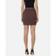 FUSTA ELISABETTA FRANCHI, double-layer crêpe fabric, lant atasat, Merlot - GO14857E2EA3 FUSTA ELISABETTA FRANCHI, double-layer crêpe fabric, lant atasat, Merlot - GO14857E2EA3