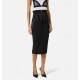 Fusta ELISABETTA FRANCHI, Bustier skirt in lightweight crêpe and satin fabrics - GO14862E2110