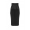 Fusta ELISABETTA FRANCHI, Bustier skirt in lightweight crêpe and satin fabrics