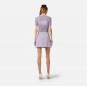 Fusta ELISABETTA FRANCHI, Miniskirt in double layer stretch crêpe fabric, Mov - GO15061E2EV7