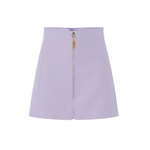 Fusta ELISABETTA FRANCHI, Miniskirt in double layer stretch crêpe fabric