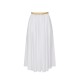 Fusta ELISABETTA FRANCHI, Stretch cotton skirt with jewel detail - GO16061E2100