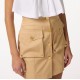 Fusta ELISABETTA FRANCHI, Cotton gabardine miniskirt with cargo pockets - GO16961E2470