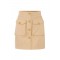Fusta ELISABETTA FRANCHI, Cotton gabardine miniskirt with cargo pockets