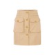 Fusta ELISABETTA FRANCHI, Cotton gabardine miniskirt with cargo pockets - GO16961E2470