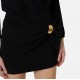 Fusta ELISABETTA FRANCHI, Miniskirt with jewel detail, Negru - GO18862E2110