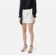 Fusta ELISABETTA FRANCHI, Miniskirt with jewel detail, Alb - GO18862E2360