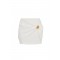 Fusta ELISABETTA FRANCHI, Miniskirt with jewel detail, Alb