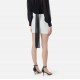 Fusta ELISABETTA FRANCHI, Miniskirt with jewel detail, Alb - GO18862E2360