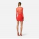 Fusta ELISABETTA FRANCHI, Miniskirt with jewel detail, Orange - GO18862E2H85