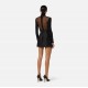 Fusta ELISABETTA FRANCHI, Mini skirt in duchesse with elastic bands, Negru - GO18962E2110
