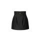 Fusta ELISABETTA FRANCHI, Mini skirt in duchesse with elastic bands, Negru - GO18962E2110