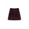 Fusta ELISABETTA FRANCHI, Mini skirt in duchesse with elastic bands, Maro