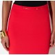 Fusta ELISABETTA FRANCHI, Skirt in stretch double-layer crêpe fabric with jewel detail - GO22366E2CG5