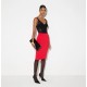 Fusta ELISABETTA FRANCHI, Skirt in stretch double-layer crêpe fabric with jewel detail - GO22366E2CG5