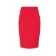 Fusta ELISABETTA FRANCHI, Skirt in stretch double-layer crêpe fabric with jewel detail - GO22366E2CG5
