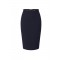 Fusta ELISABETTA FRANCHI, Skirt in stretch double-layer crêpe fabric with jewel detail