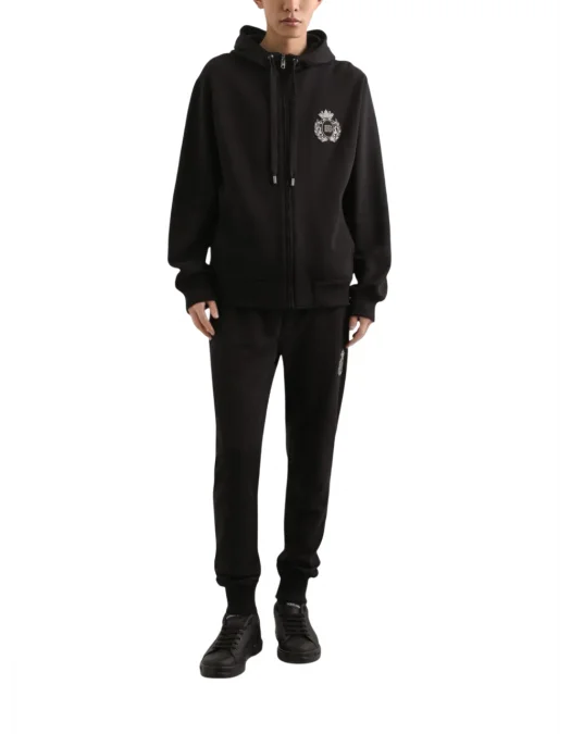 Pantaloni trening DOLCE & GABBANA, Logo Embroidered, Men, Black - GP07TZG7PJ7N0000 Pantaloni trening DOLCE & GABBANA, Logo Embroidered, Men, Black - GP07TZG7PJ7N0000