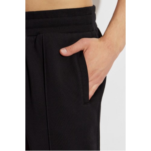 Pantaloni DOLCE & GABBANA, BLACK Sweatpants with logo patch