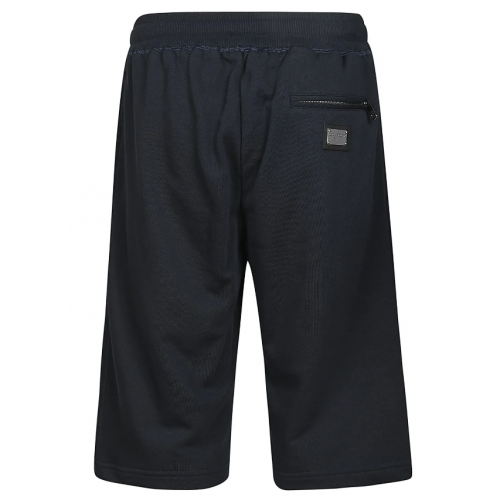 Pantaloni scurti DOLCE AND GABBANA, Logo Metalic Argintiu