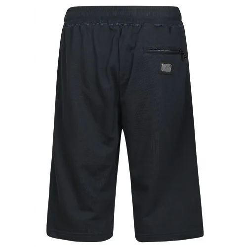 Pantaloni scurti DOLCE AND GABBANA, Logo Metalic Argintiu