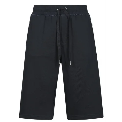 Pantaloni scurti DOLCE AND GABBANA, Logo Metalic Argintiu