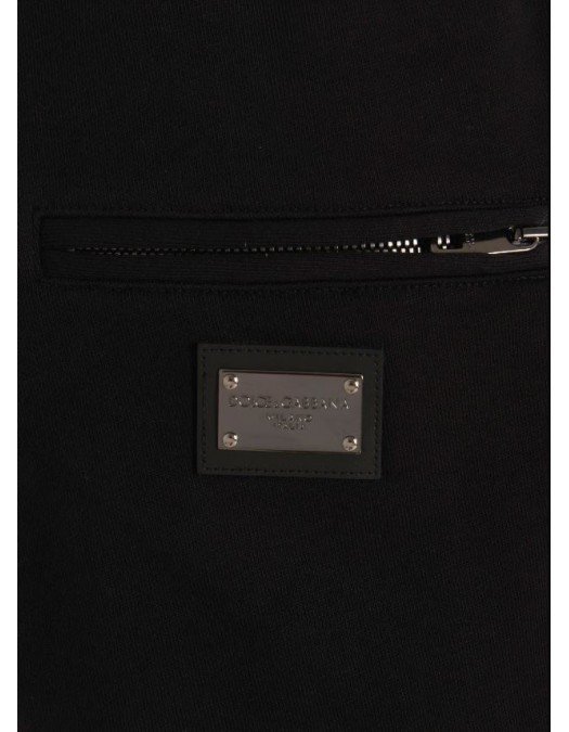 Pantaloni scurti DOLCE AND GABBANA, Logo Metalic Argintiu - GVB7HTG7F2GN0000