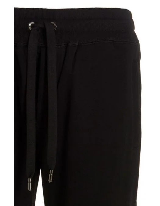 Pantaloni DOLCE & GABBANA, Logo Brodat, Black - GVF6AZG7D6BN0000 Pantaloni DOLCE & GABBANA, Logo Brodat, Black - GVF6AZG7D6BN0000
