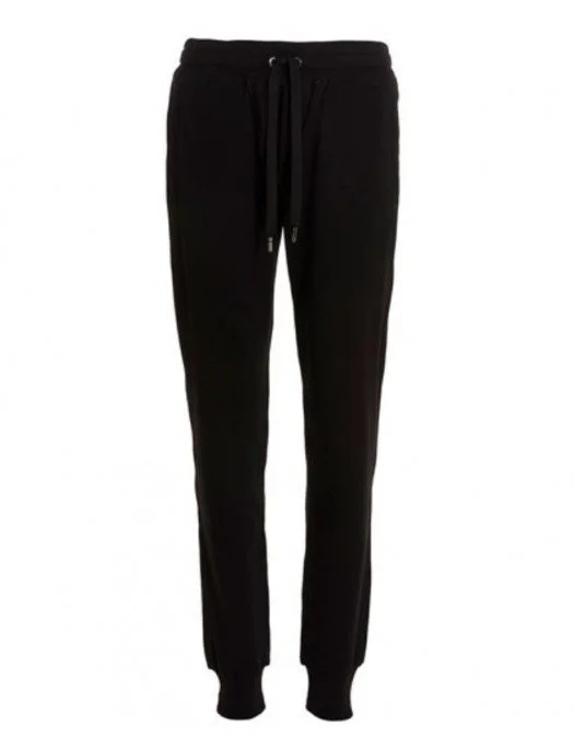 Pantaloni DOLCE & GABBANA, Logo Brodat, Black - GVF6AZG7D6BN0000 Pantaloni DOLCE & GABBANA, Logo Brodat, Black - GVF6AZG7D6BN0000