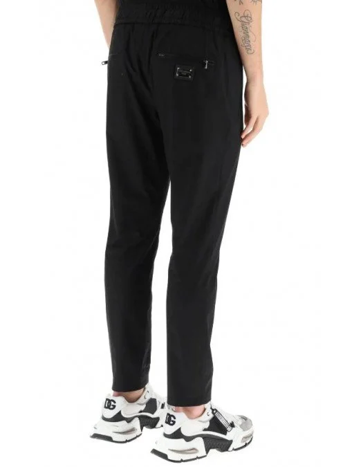 Pantaloni DOLCE & GABBANA, DG Black Logo, GVZAETFUFJRN0000 - GVZAETFUFJRN0000