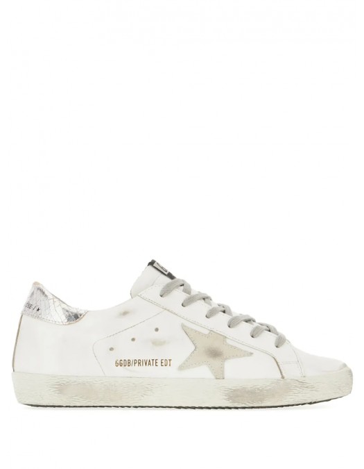 Sneakers Golden Goose, Distressed Effect, Grey Details, White - GWF00101F00086110417