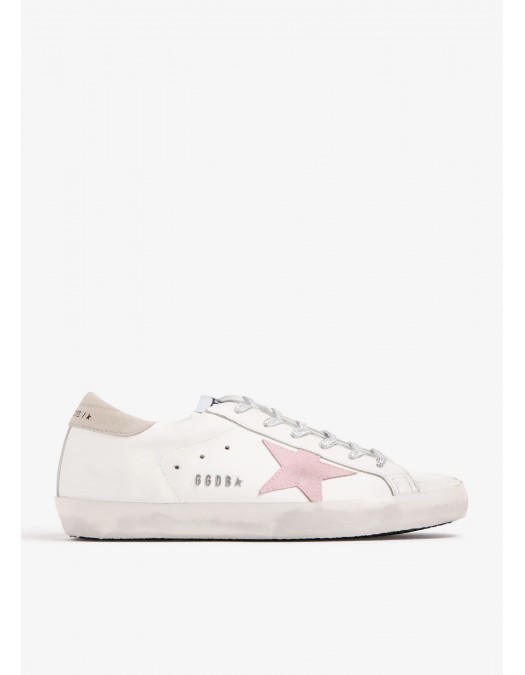 Sneakers Golden Goose, Super Star, Pink Details, White - GWF00101F00535511691