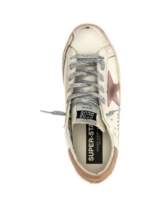 Sneakers Golden Goose, Super Star, Used Details, Pink Insert - GWF00101F005355116911