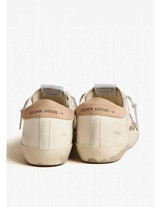 Sneakers Golden Goose, Super Star, Pink Details, White - GWF00101F00535511691