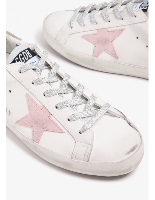 Sneakers Golden Goose, Super Star, Pink Details, White - GWF00101F00535511691