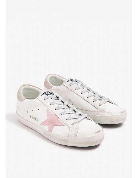 Sneakers Golden Goose, Super Star, Pink Details, White - GWF00101F00535511691