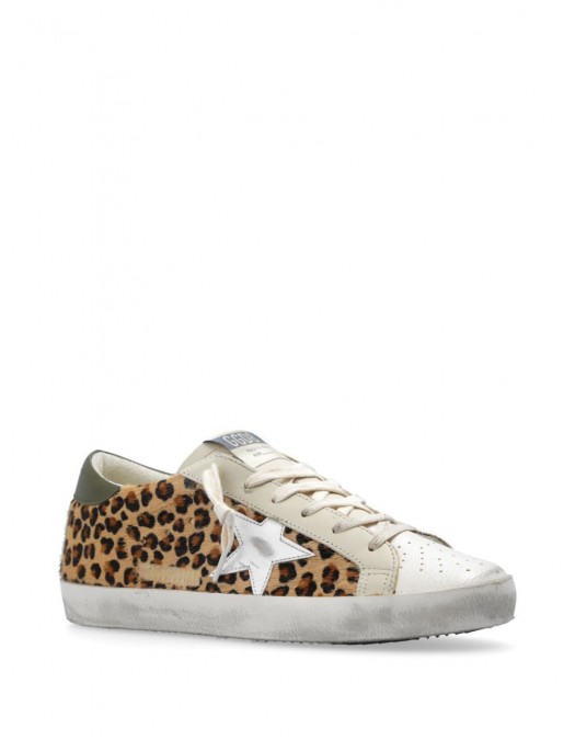 Sneakers Golden Goose, Super-Star Classic, Animal Print, Brown - GWF00101F00611782703